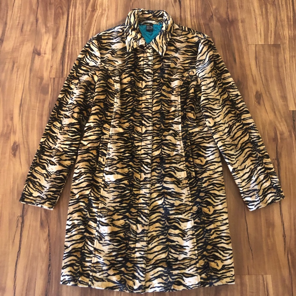 Guess Tiger animal Print Jacket XL like new